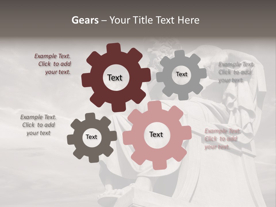 Classical Ruins Statue PowerPoint Template