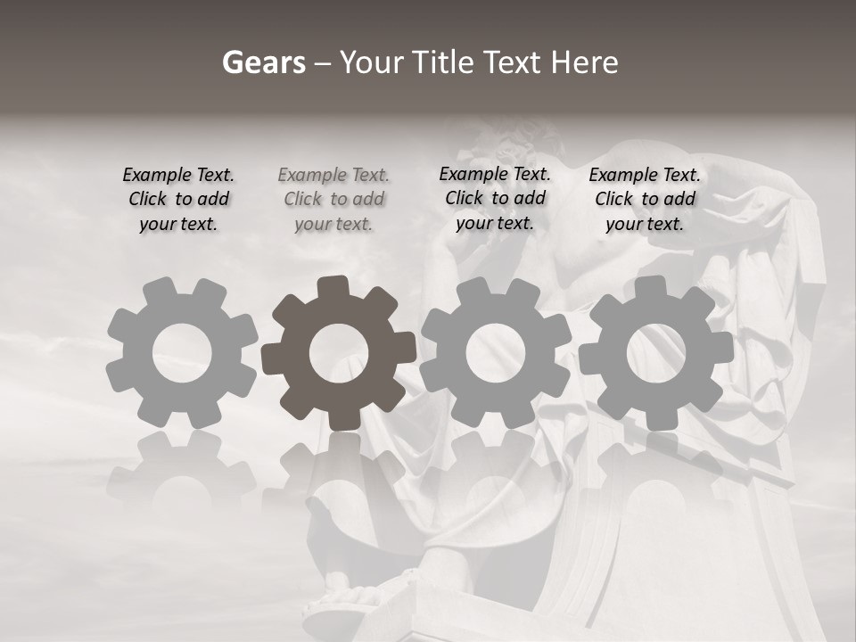 Classical Ruins Statue PowerPoint Template