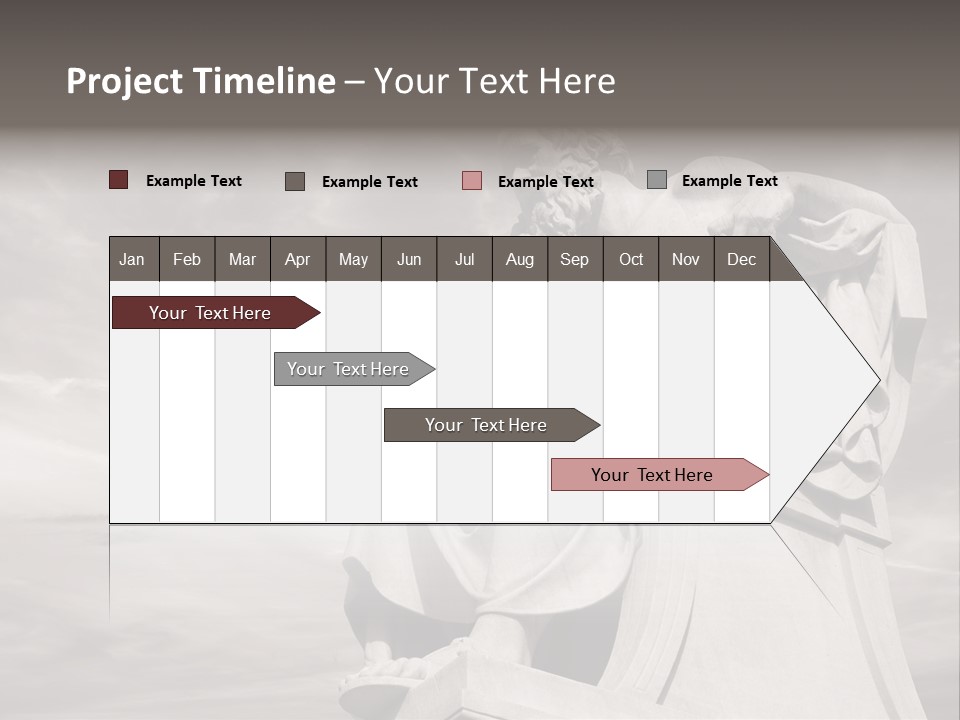 Classical Ruins Statue PowerPoint Template