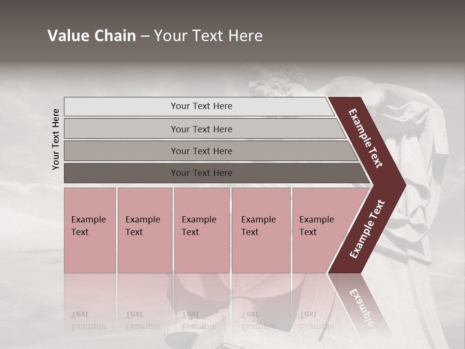 Classical Ruins Statue PowerPoint Template
