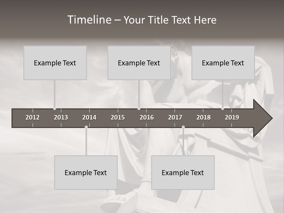 Classical Ruins Statue PowerPoint Template