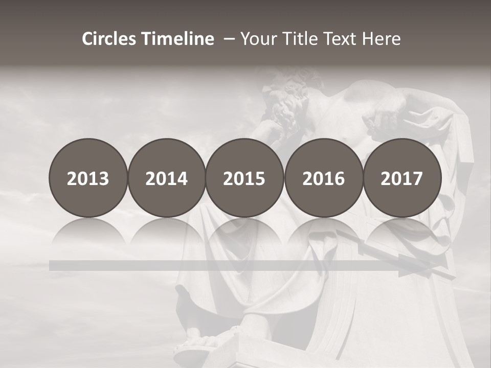 Classical Ruins Statue PowerPoint Template