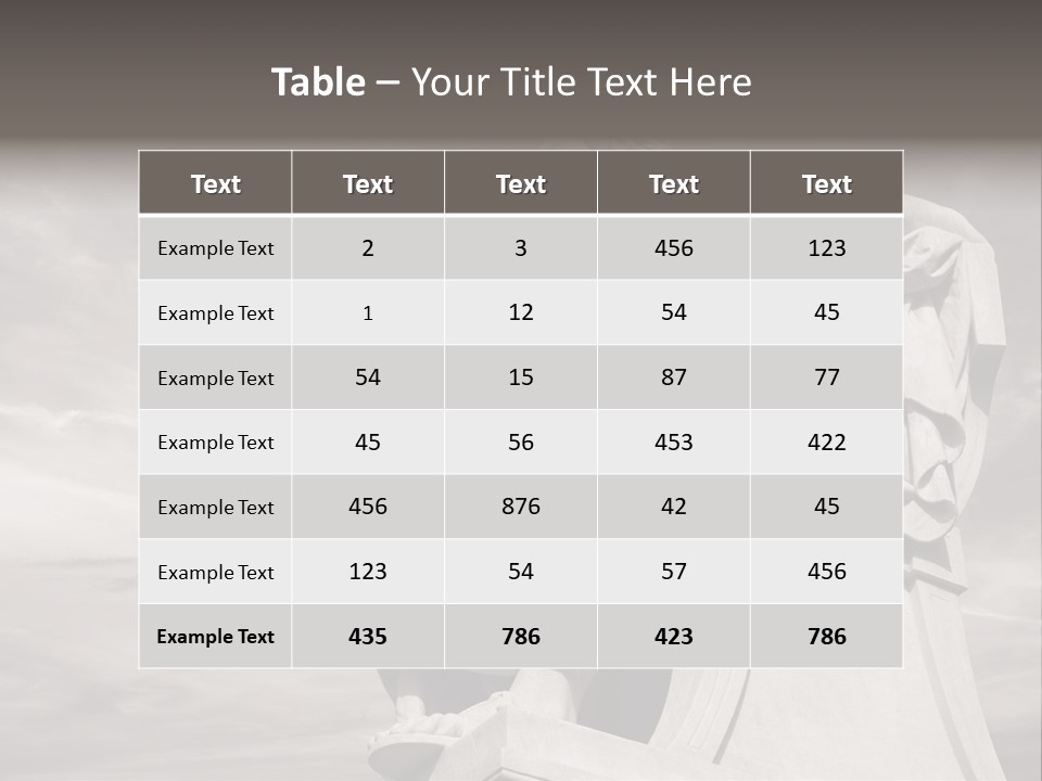 Classical Ruins Statue PowerPoint Template
