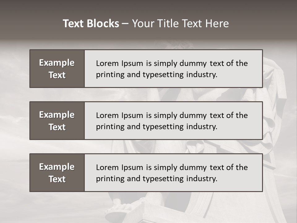 Classical Ruins Statue PowerPoint Template