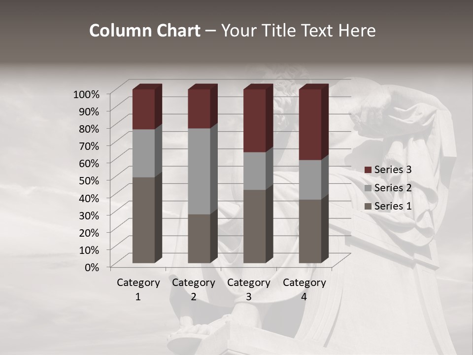 Classical Ruins Statue PowerPoint Template