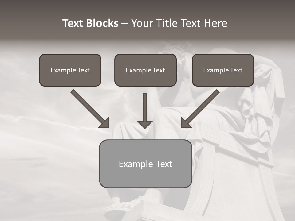 Classical Ruins Statue PowerPoint Template