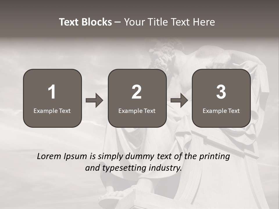 Classical Ruins Statue PowerPoint Template