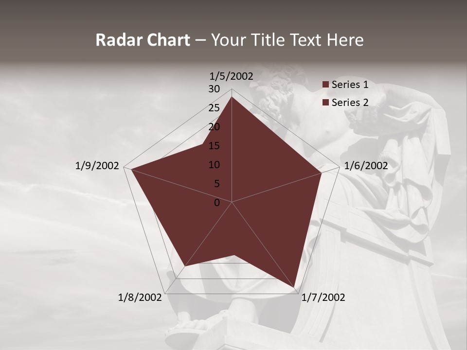 Classical Ruins Statue PowerPoint Template