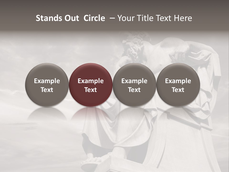 Classical Ruins Statue PowerPoint Template