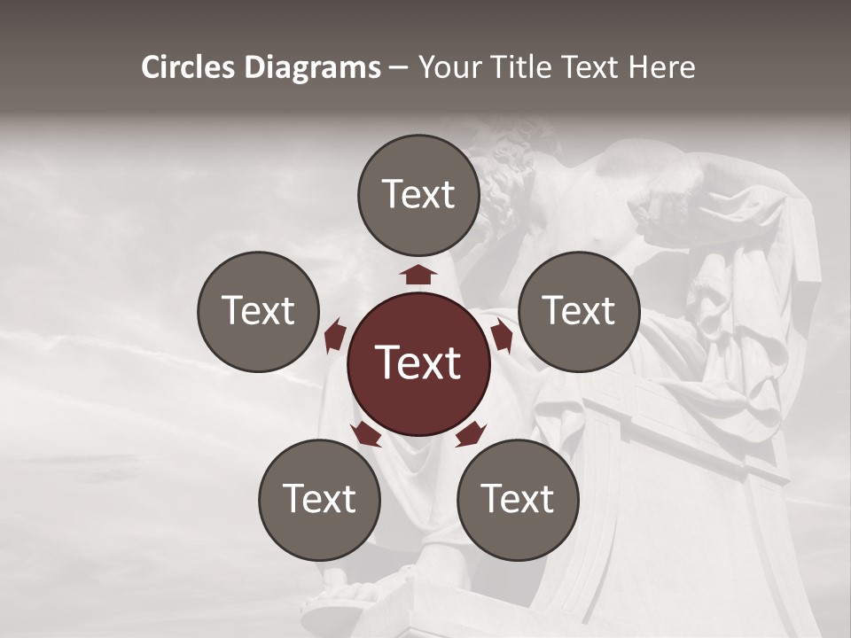 Classical Ruins Statue PowerPoint Template