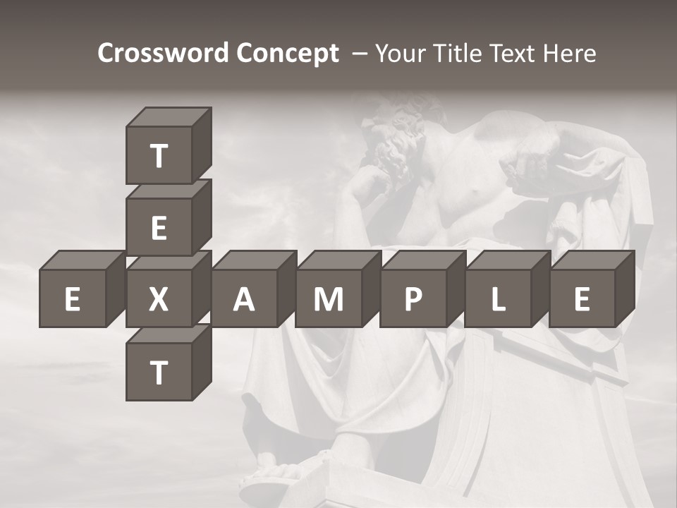 Classical Ruins Statue PowerPoint Template