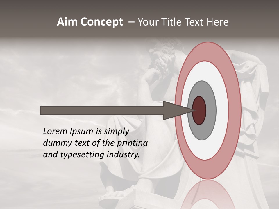 Classical Ruins Statue PowerPoint Template