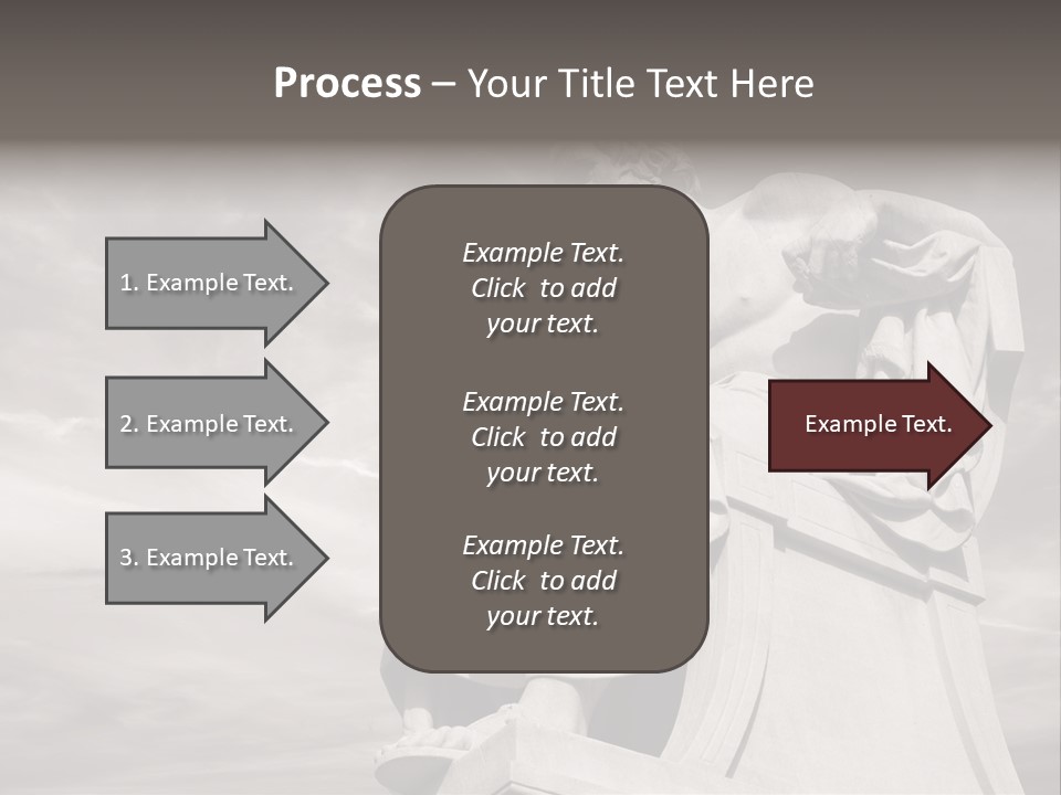 Classical Ruins Statue PowerPoint Template