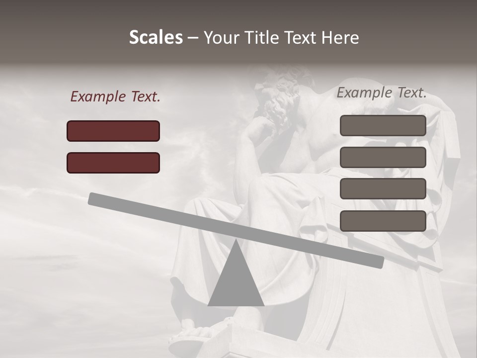 Classical Ruins Statue PowerPoint Template
