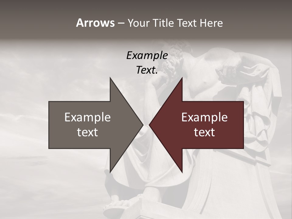 Classical Ruins Statue PowerPoint Template