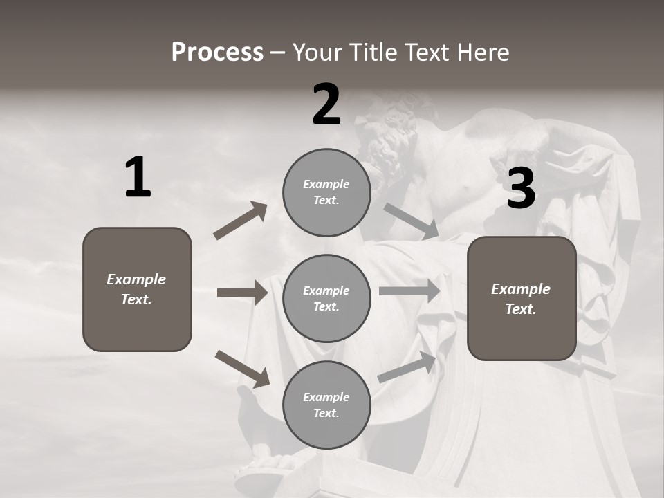 Classical Ruins Statue PowerPoint Template