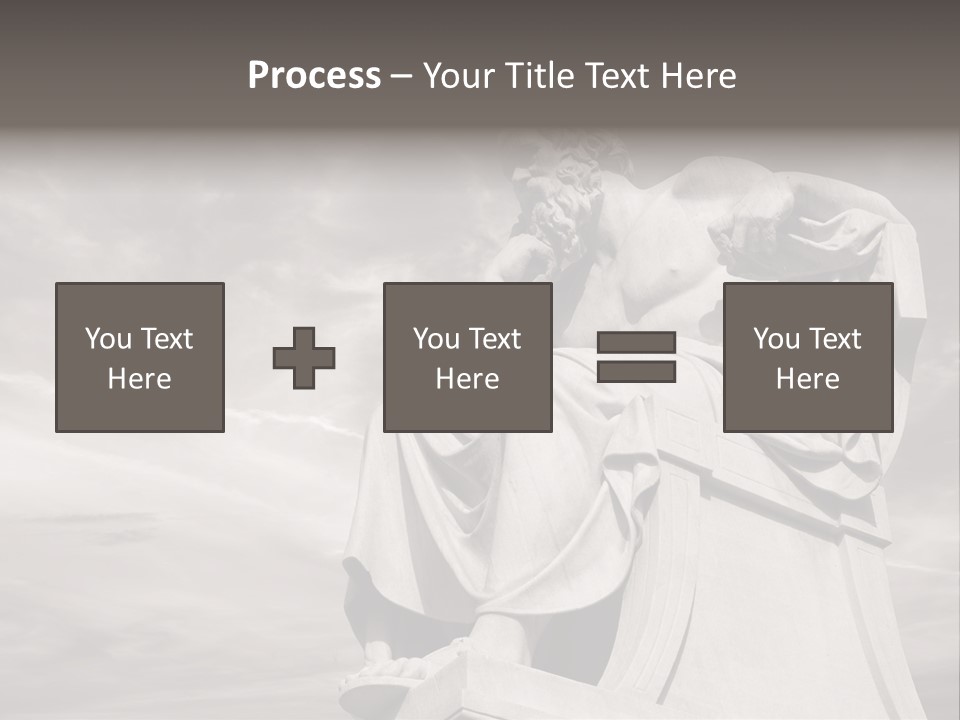 Classical Ruins Statue PowerPoint Template