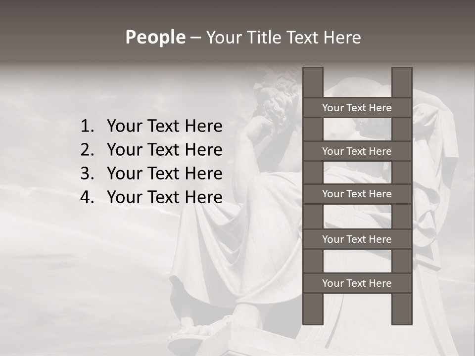 Classical Ruins Statue PowerPoint Template