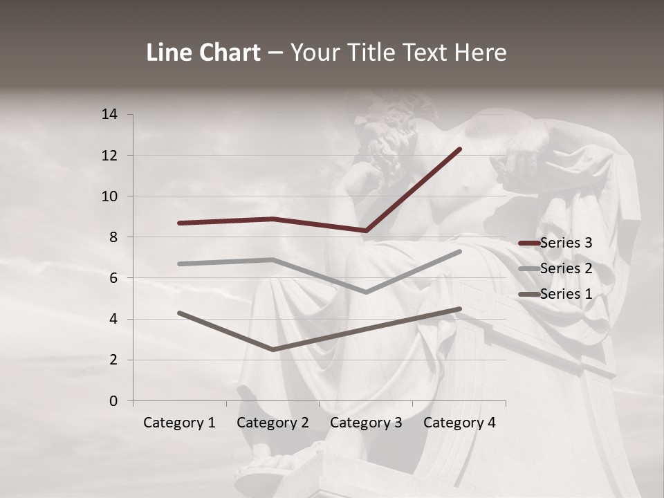 Classical Ruins Statue PowerPoint Template