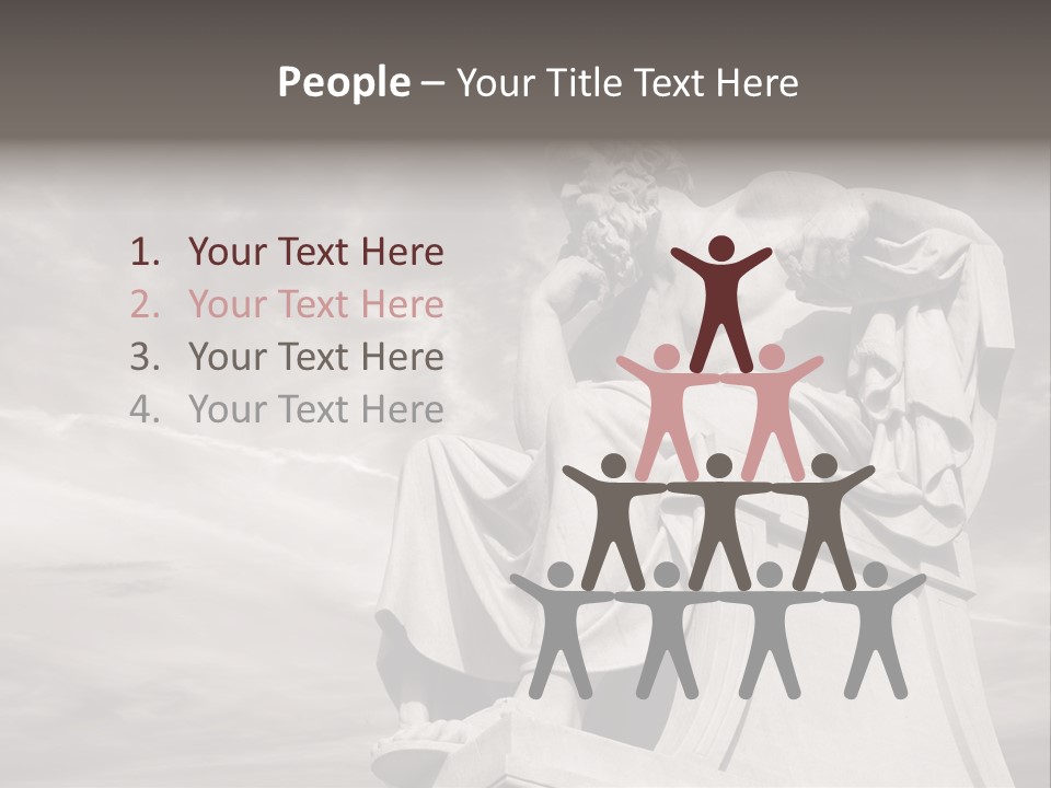 Classical Ruins Statue PowerPoint Template