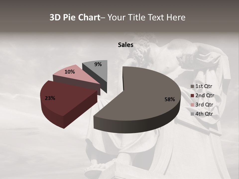Classical Ruins Statue PowerPoint Template