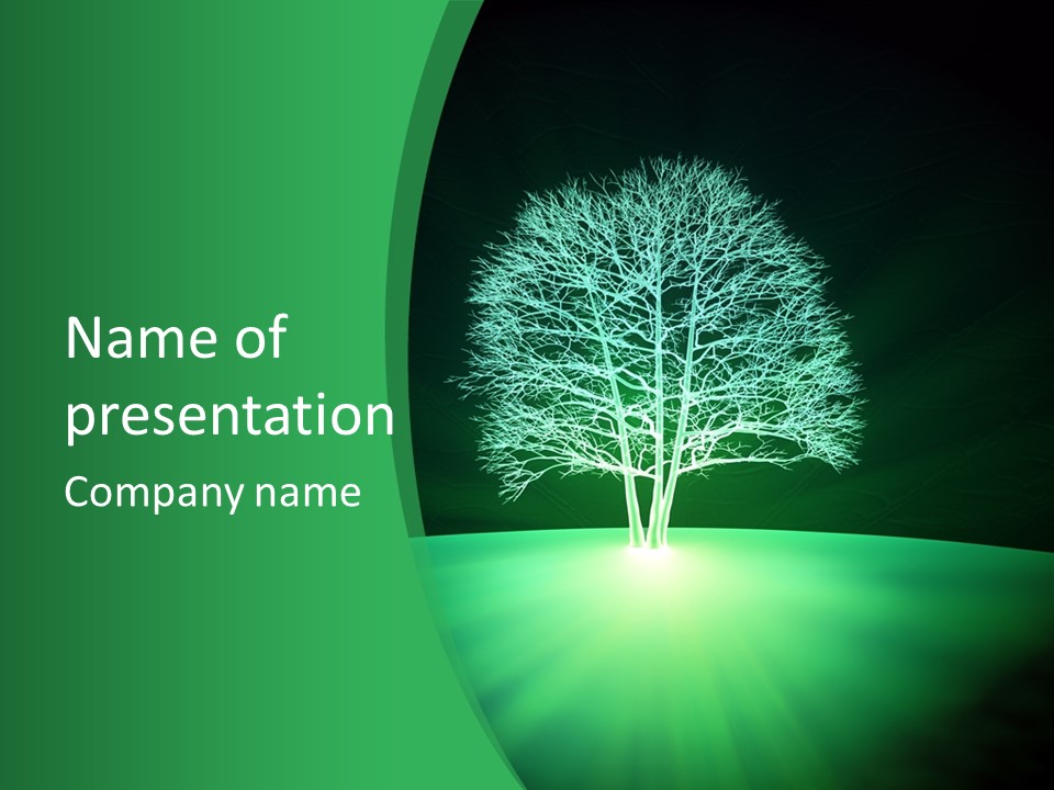 Symbol Eco Ray PowerPoint Template