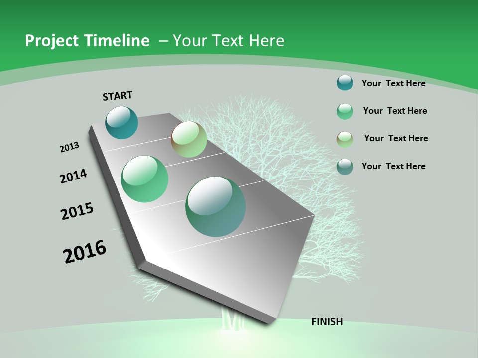 Symbol Eco Ray PowerPoint Template