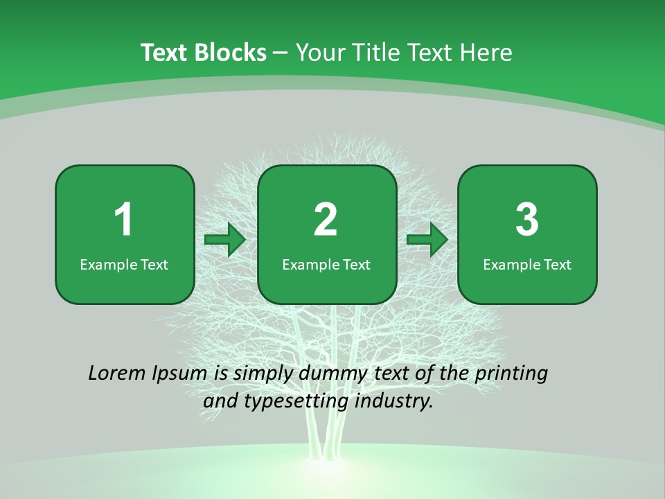 Symbol Eco Ray PowerPoint Template