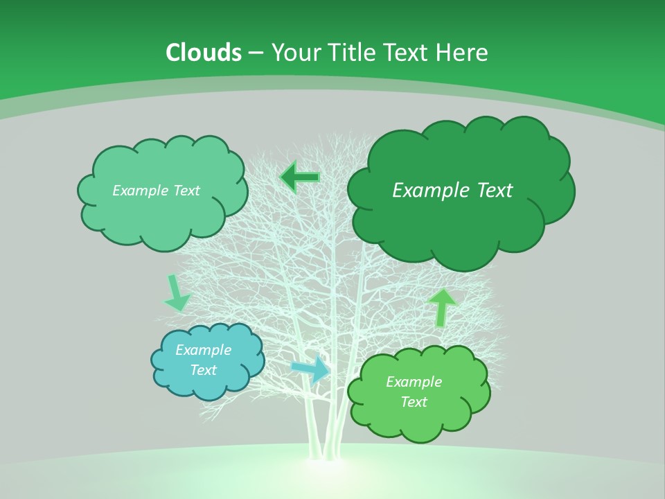 Symbol Eco Ray PowerPoint Template