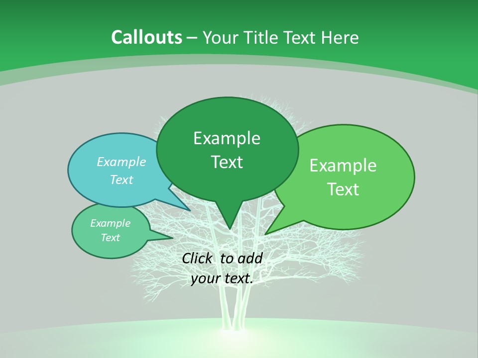 Symbol Eco Ray PowerPoint Template