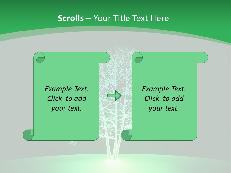 Symbol Eco Ray PowerPoint Template
