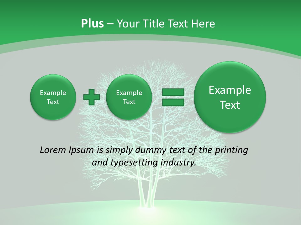 Symbol Eco Ray PowerPoint Template