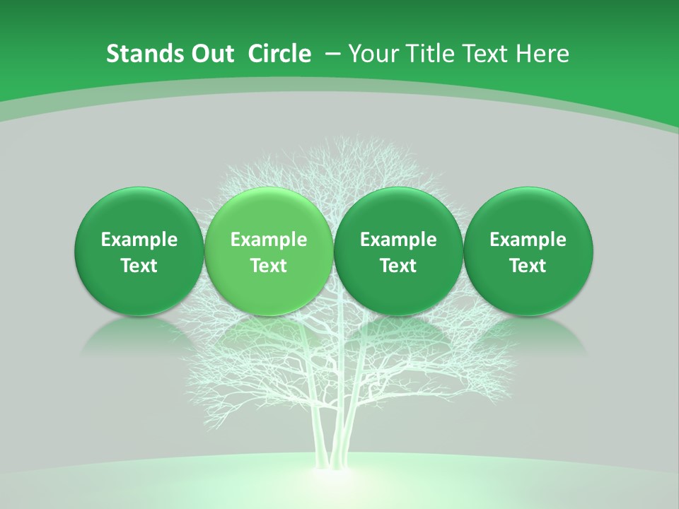 Symbol Eco Ray PowerPoint Template