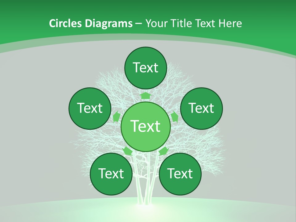 Symbol Eco Ray PowerPoint Template