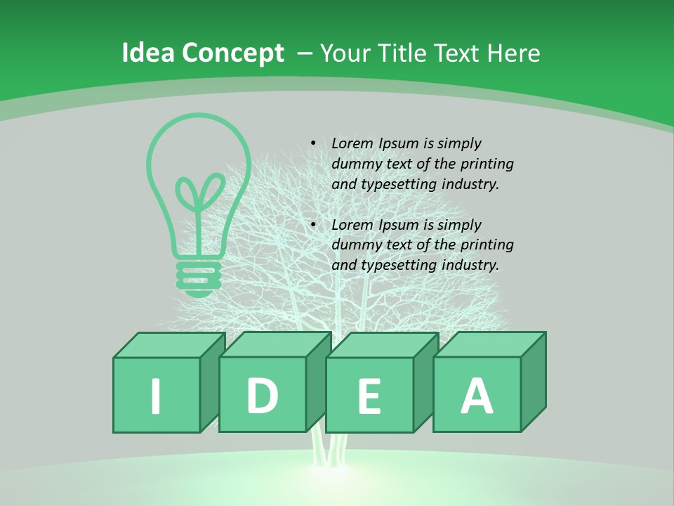 Symbol Eco Ray PowerPoint Template