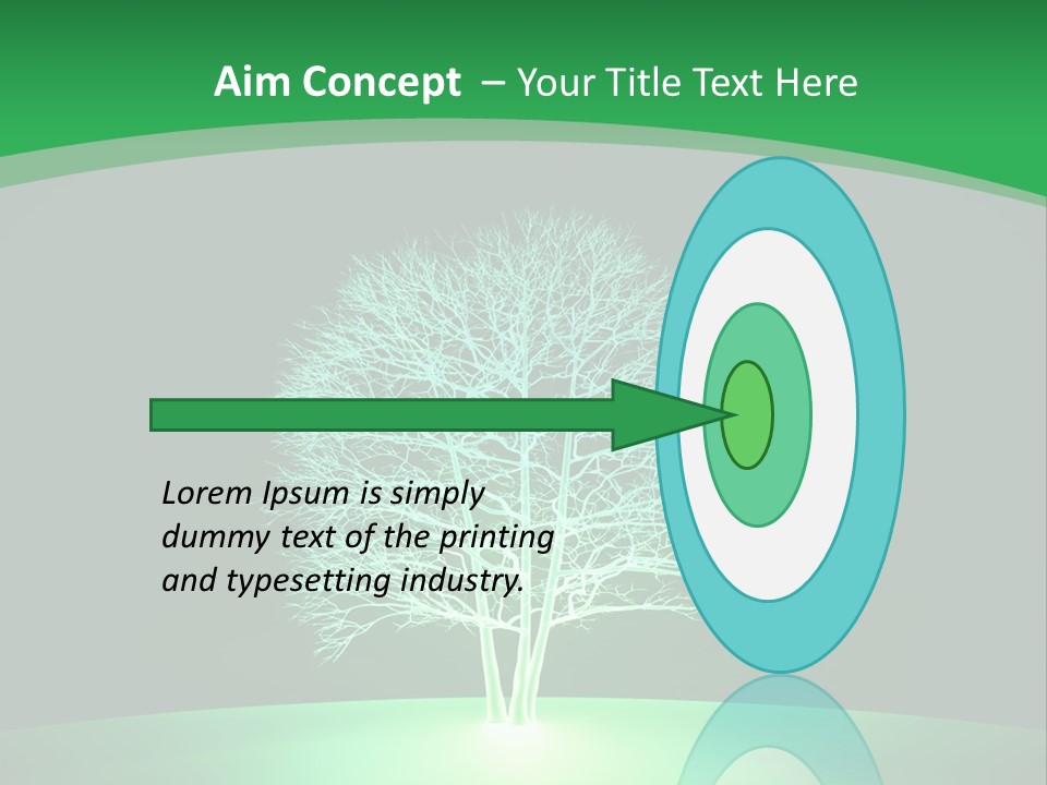 Symbol Eco Ray PowerPoint Template