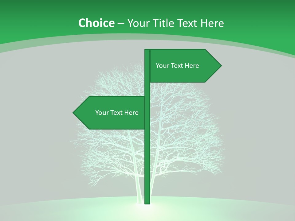 Symbol Eco Ray PowerPoint Template