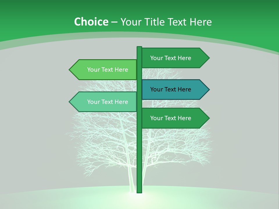 Symbol Eco Ray PowerPoint Template