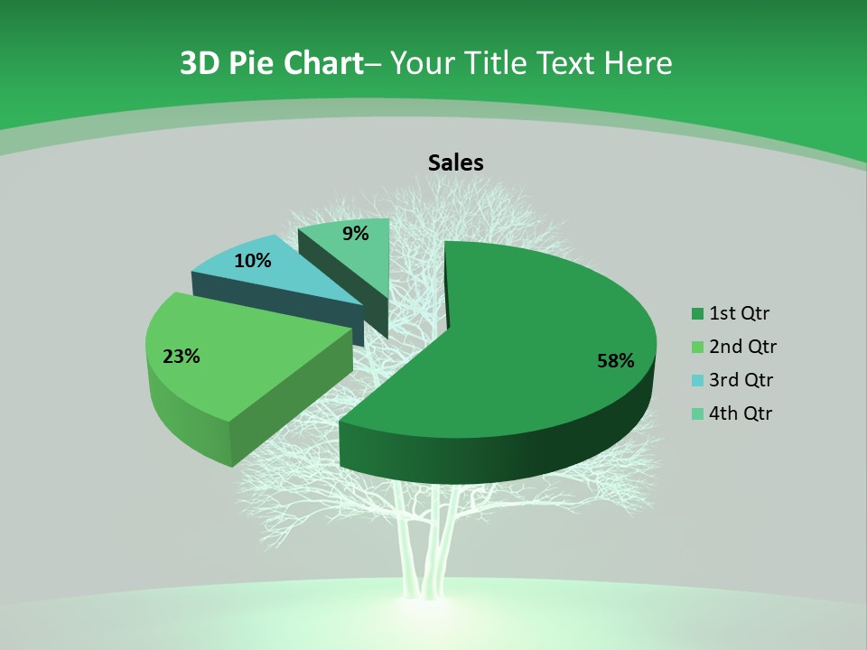 Symbol Eco Ray PowerPoint Template