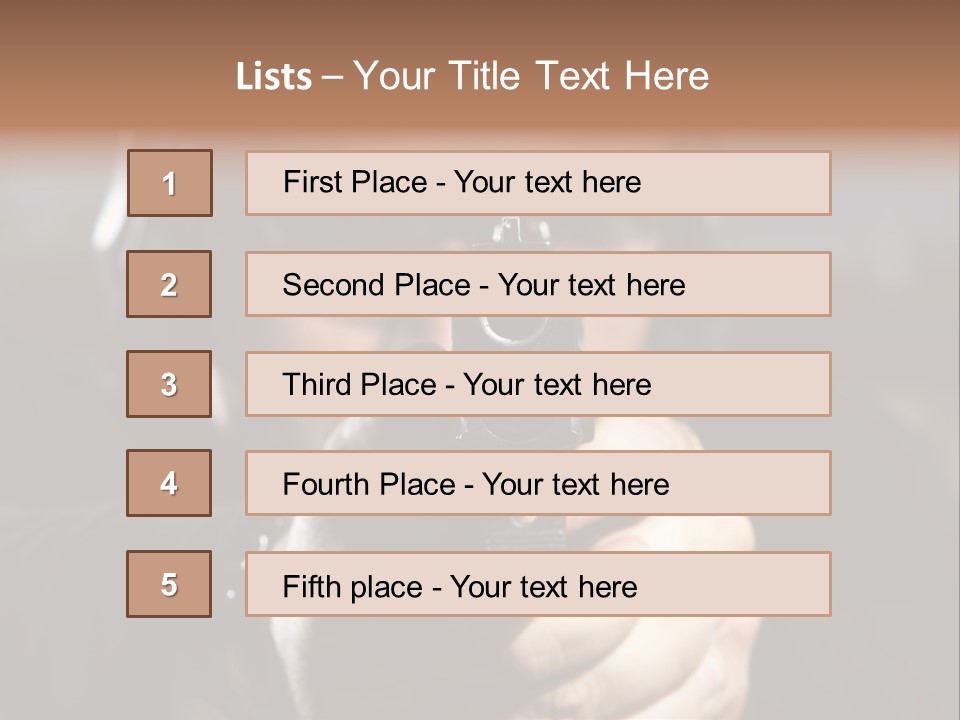 Police Bulls Eye Military PowerPoint Template