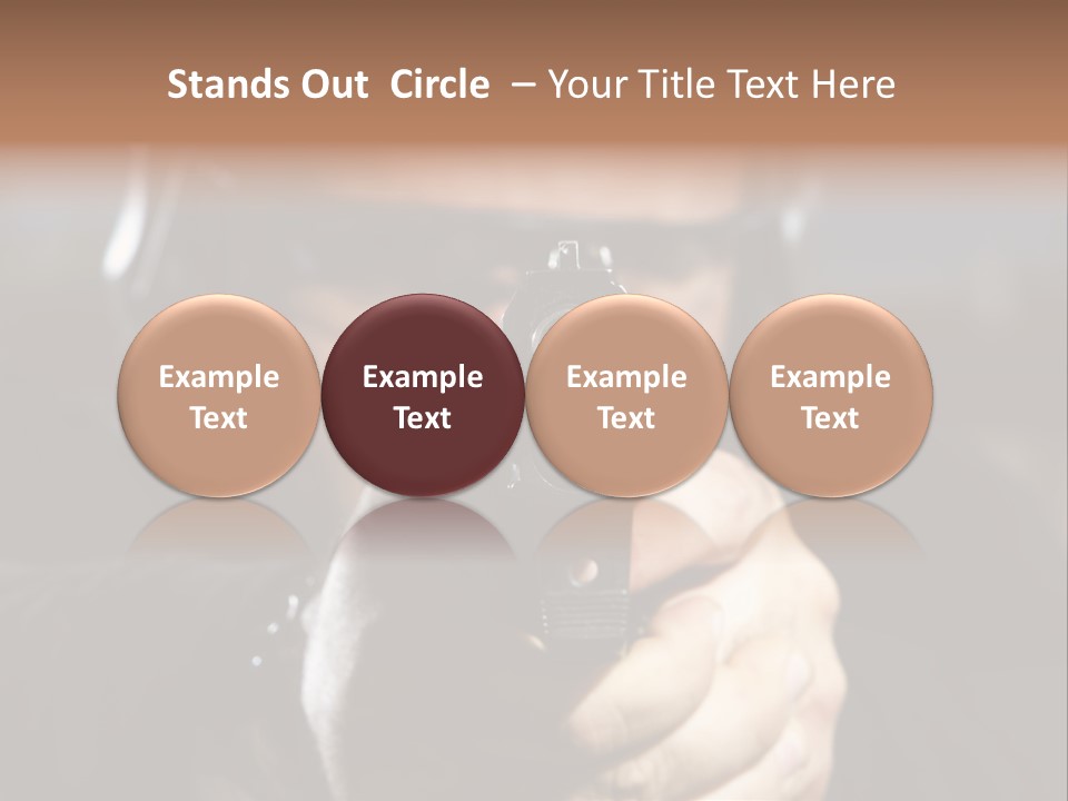 Police Bulls Eye Military PowerPoint Template