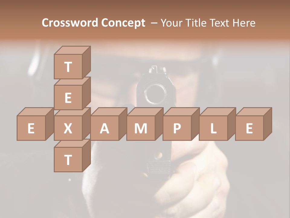 Police Bulls Eye Military PowerPoint Template