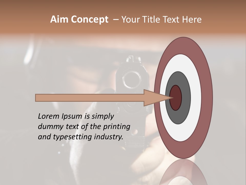 Police Bulls Eye Military PowerPoint Template