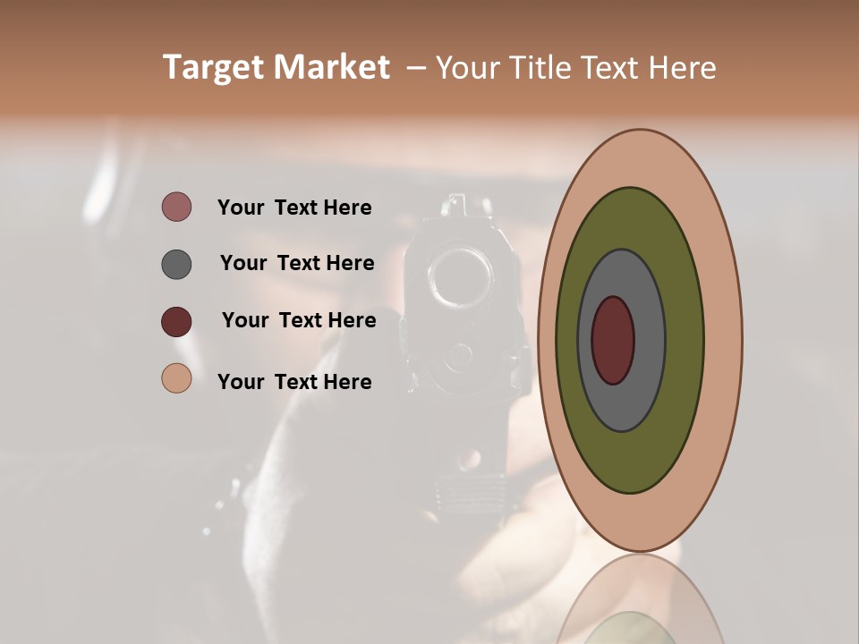 Police Bulls Eye Military PowerPoint Template