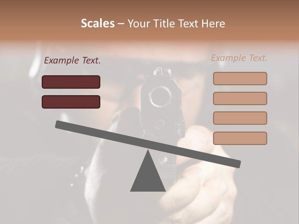 Police Bulls Eye Military PowerPoint Template