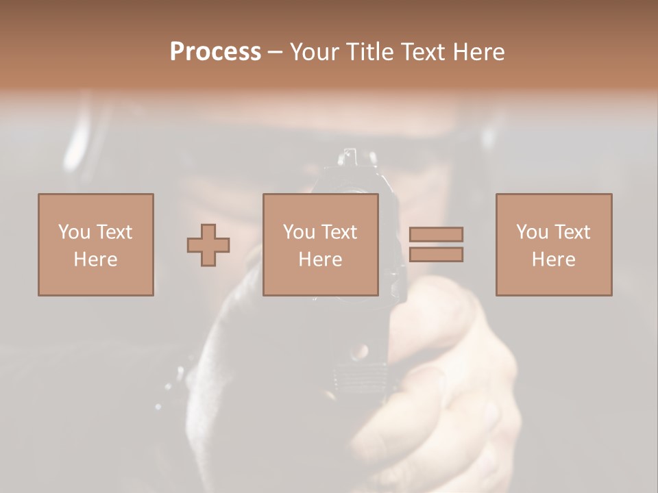 Police Bulls Eye Military PowerPoint Template