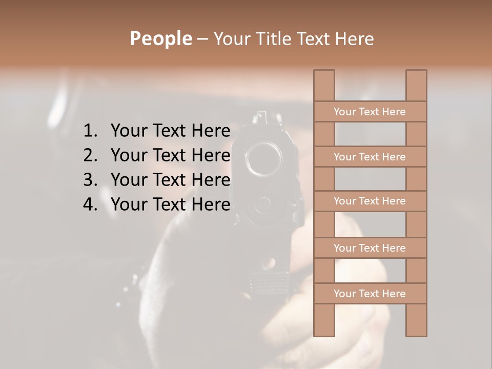 Police Bulls Eye Military PowerPoint Template