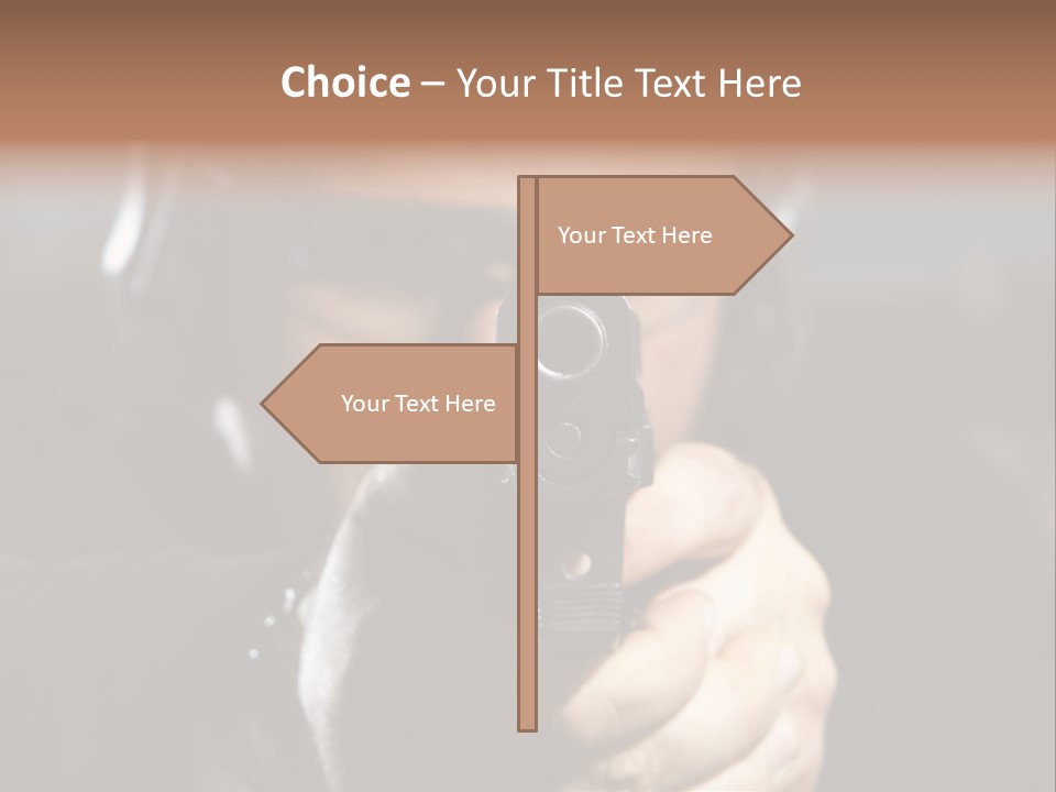 Police Bulls Eye Military PowerPoint Template