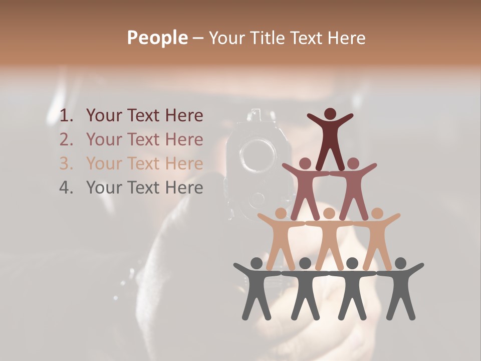 Police Bulls Eye Military PowerPoint Template