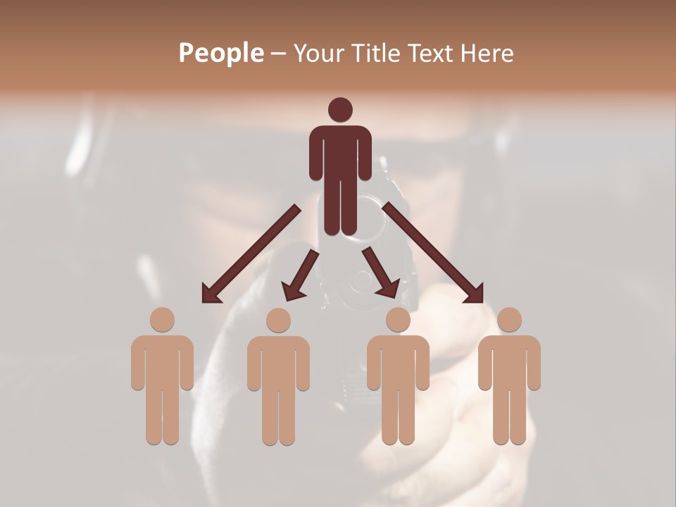 Police Bulls Eye Military PowerPoint Template